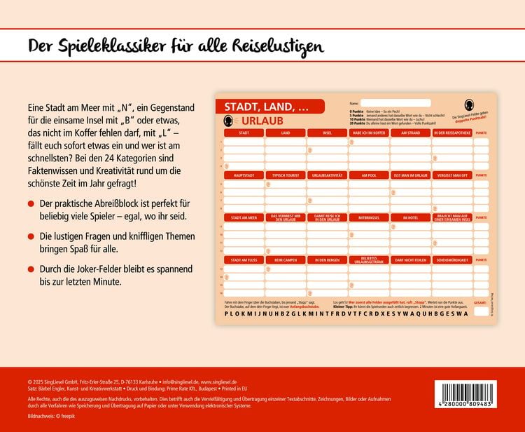 Produktbild: Stadt, Land, Urlaub