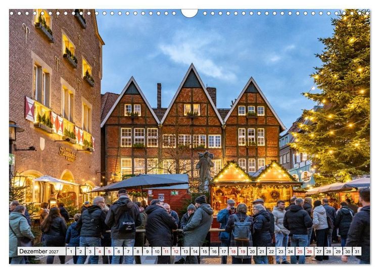 Produktbild: Lebenswertes M&uuml;nster (Wandkalender 2027 DIN A3 quer), CALVENDO Monatskalender