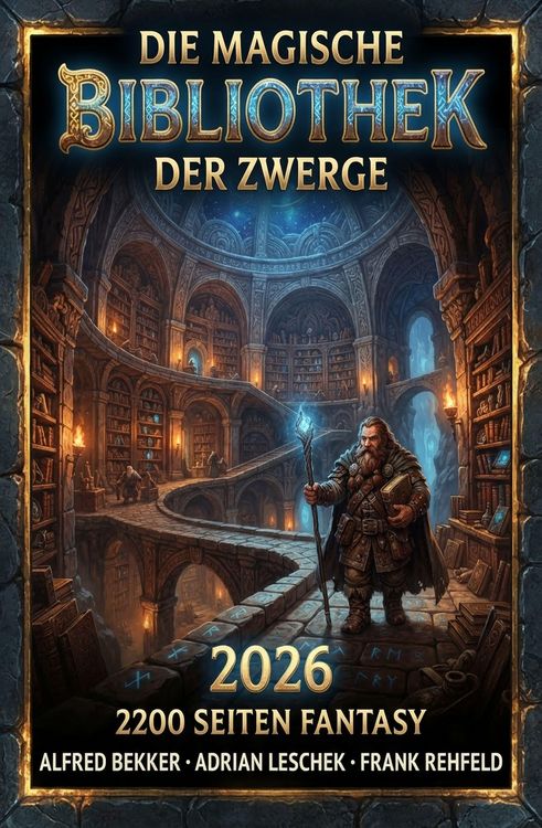 Produktbild: Die magische Bibliothek der Zwerge 2026 : 2200 Seiten Fantasy