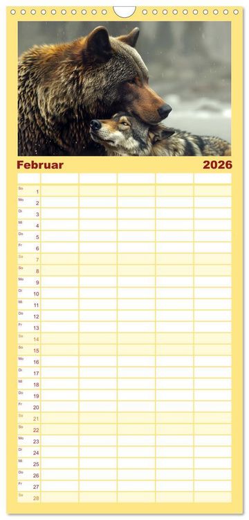 Produktbild: Familienplaner 2026 - Wenn Vertrauen siegt mit 5 Spalten (Wandkalender, 21 x 45 cm) CALVENDO
