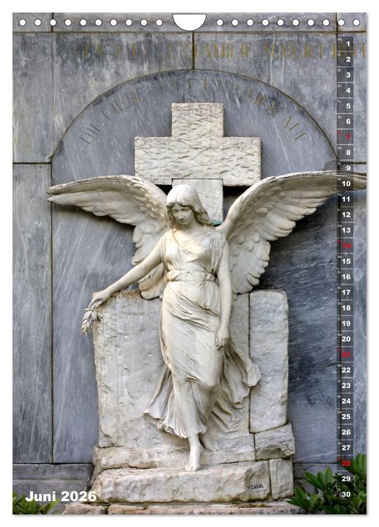Produktbild: Friedhofsengel in Berlin (Wandkalender 2026 DIN A4 hoch), CALVENDO Monatskalender