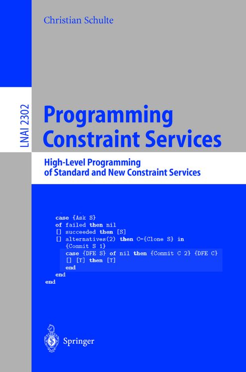 Produktbild: Programming Constraint Services