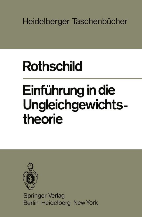 Produktbild: Einf&uuml;hrung in die Ungleichgewichtstheorie