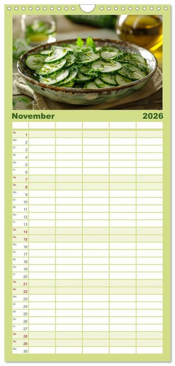 Produktbild: Familienplaner 2026 - Vitamine im &Uuml;berfluss mit 5 Spalten (Wandkalender, 21 x 45 cm) CALVENDO