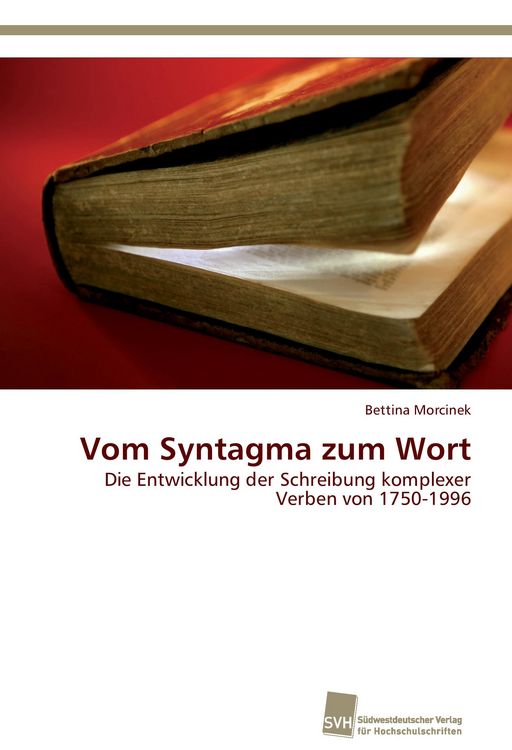 Produktbild: Vom Syntagma zum Wort