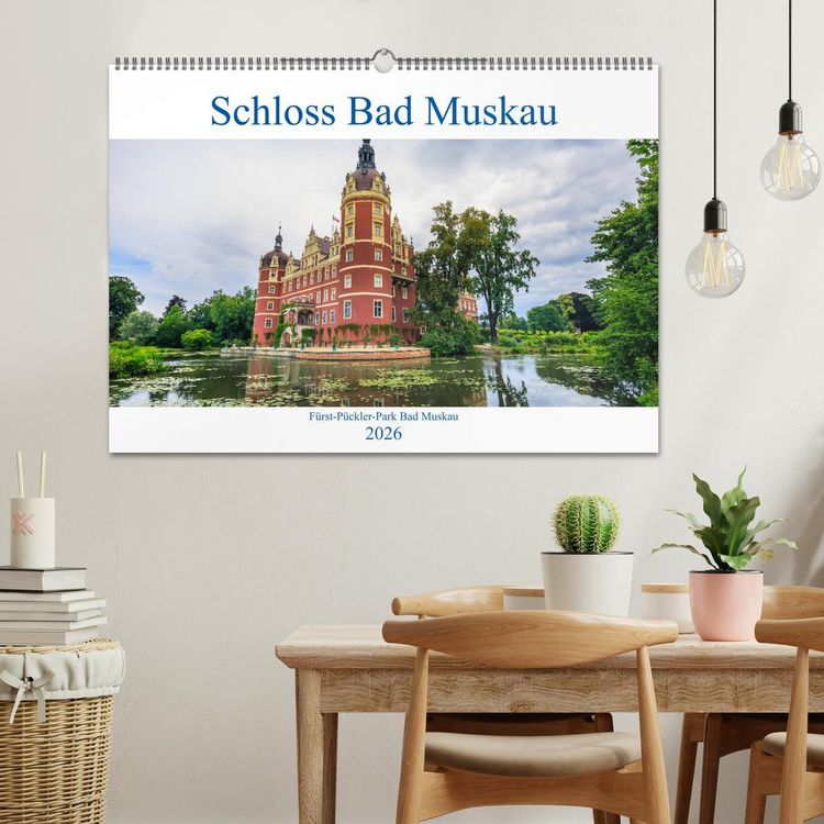 Produktbild: Schloss Bad Muskau (Wandkalender 2026 DIN A2 quer), CALVENDO Monatskalender