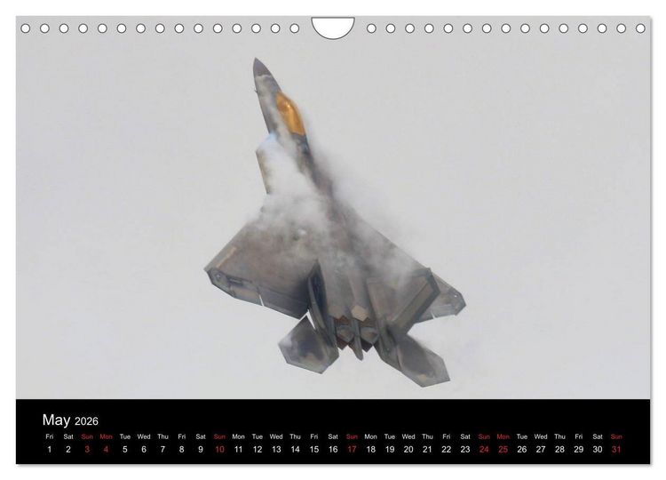 Produktbild: Lockheed Martin F-22A Raptor (Wall Calendar 2026 DIN A4 landscape), CALVENDO 12 Month Wall Calendar