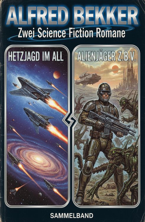 Produktbild: Zwei Science Fiction Romane: Hetzjagd im All / Alienj&auml;ger z.b.V.