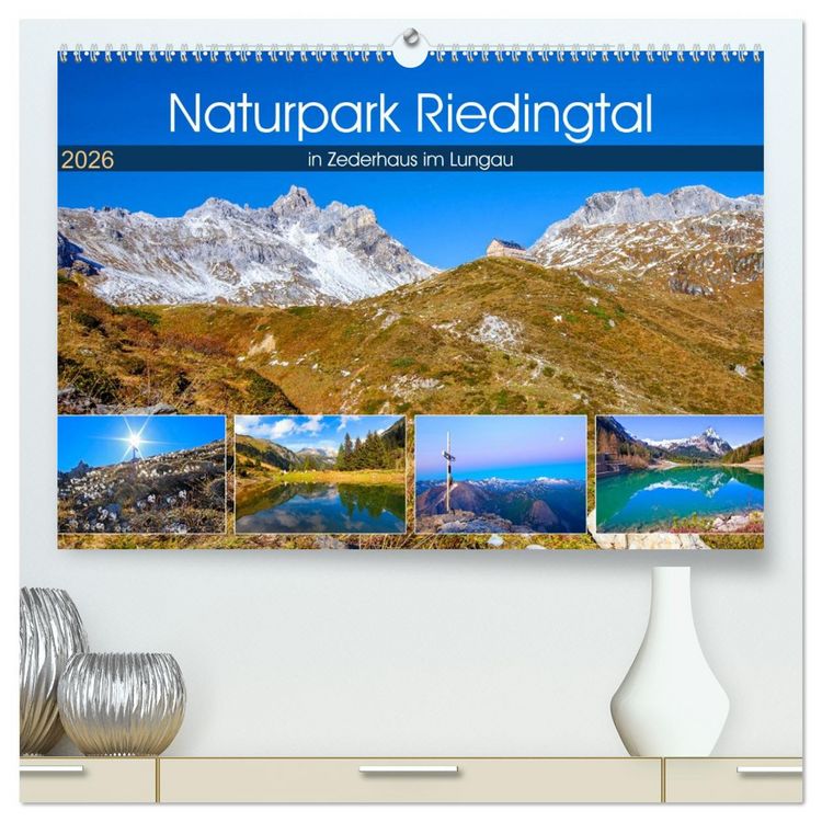 Produktbild: Naturpark Riedingtal (hochwertiger Premium Wandkalender 2026 DIN A2 quer), Kunstdruck in Hochglanz