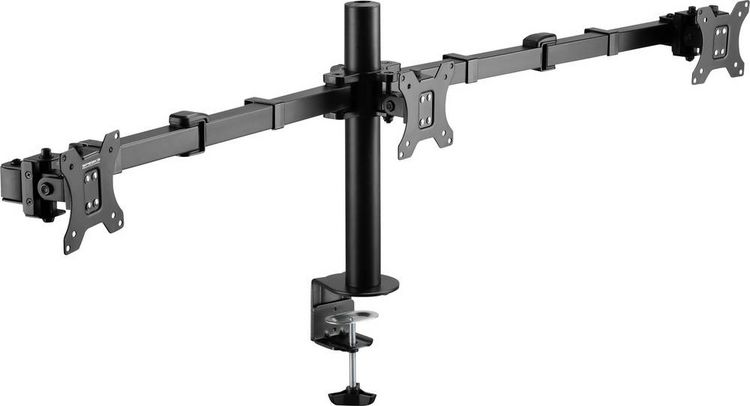 Produktbild: SpeaKa Professional Monitorhalterung SP-MM-230 3 Display(s) 43,2 cm (17") - 68,6 cm (27") Schwarz H&ouml;henverstellbar, Neigbar, Schwenkbar, Drehbar