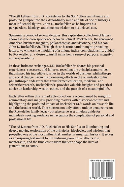 Produktbild: The 38 Letters from J.D. Rockefeller to his son