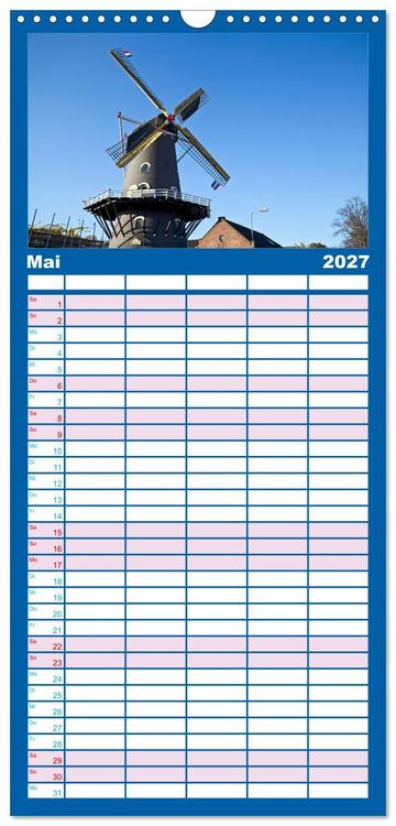 Produktbild: Familienplaner 2027 - ARNHEM mit 5 Spalten (Wandkalender, 21 x 45 cm) CALVENDO