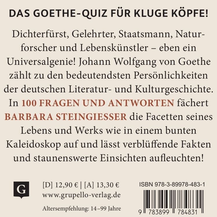 Produktbild: Goethe-Quiz