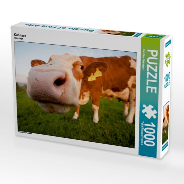 Produktbild: CALVENDO Puzzle Kuhnase | 1000 Teile Lege-Gr&ouml;&szlig;e 64x48cm Foto-Puzzle f&uuml;r gl&uuml;ckliche Stunden