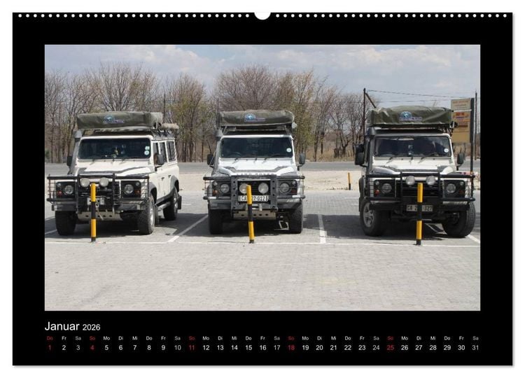 Produktbild: Land Rover Defender - Unterwegs in Afrika (Wandkalender 2026 DIN A2 quer), CALVENDO Monatskalender