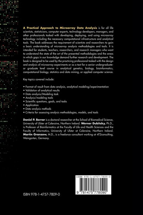 Produktbild: A Practical Approach to Microarray Data Analysis