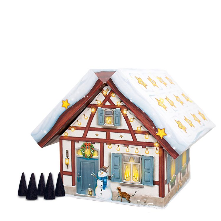 Produktbild: R&auml;ucherkerzen-Adventskalender "R&auml;ucherhaus"