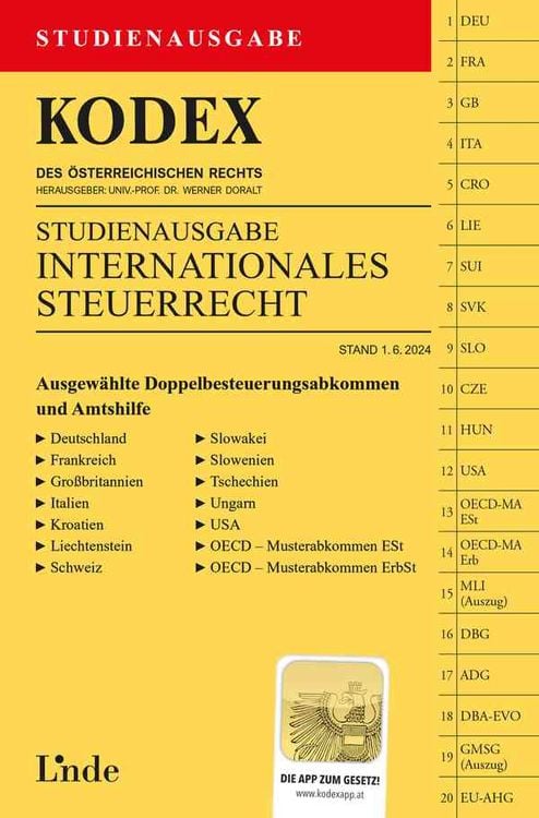 Produktbild: KODEX Studienausgabe Internationales Steuerrecht