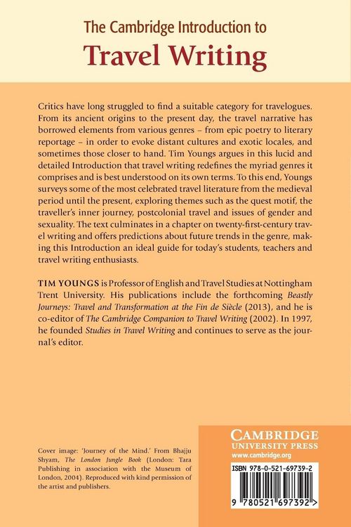 Produktbild: The Cambridge Introduction to Travel Writing