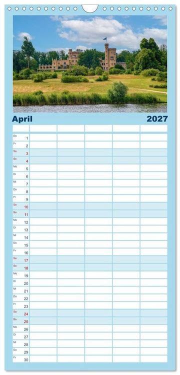 Produktbild: Familienplaner 2027 - Bootscharter nach Berlin mit 5 Spalten (Wandkalender, 21 x 45 cm) CALVENDO