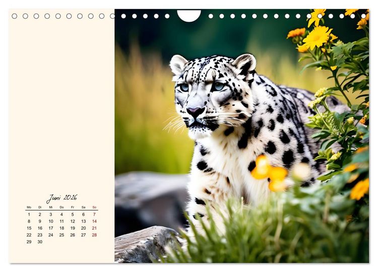 Produktbild: Im Reich der Schneeleoparden (Wandkalender 2026 DIN A4 quer), CALVENDO Monatskalender