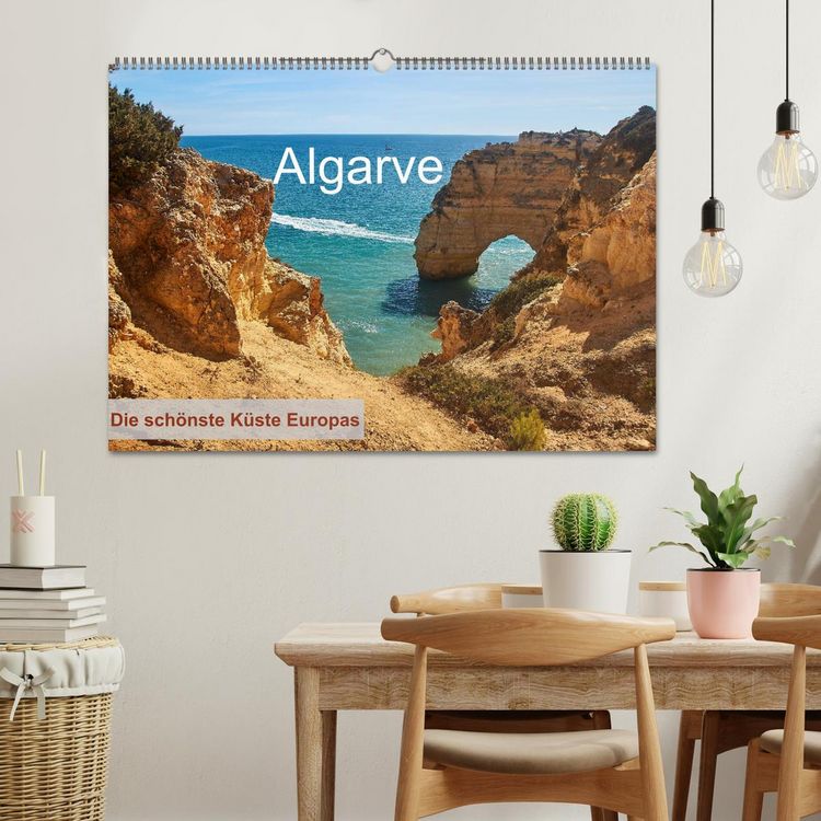 Produktbild: Algarve - Die sch&ouml;nste K&uuml;ste Europas (Wandkalender 2026 DIN A2 quer), CALVENDO Monatskalender