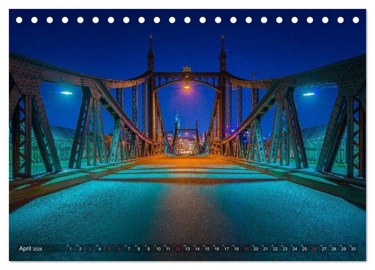 Produktbild: Ulm f&uuml;r Nachtspatzen (Tischkalender 2026 DIN A5 quer), CALVENDO Monatskalender