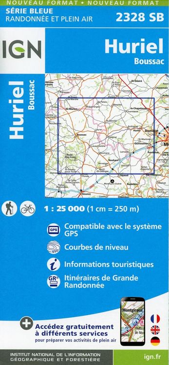 Produktbild: Huriel-Boussac 1:25 000