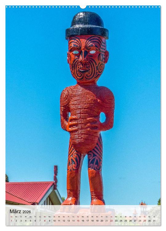 Produktbild: Neuseeland und die Cook Islands - Inseltr&auml;ume und Bergwelten (Wandkalender 2026 DIN A2 hoch), CALVENDO Monatskalender