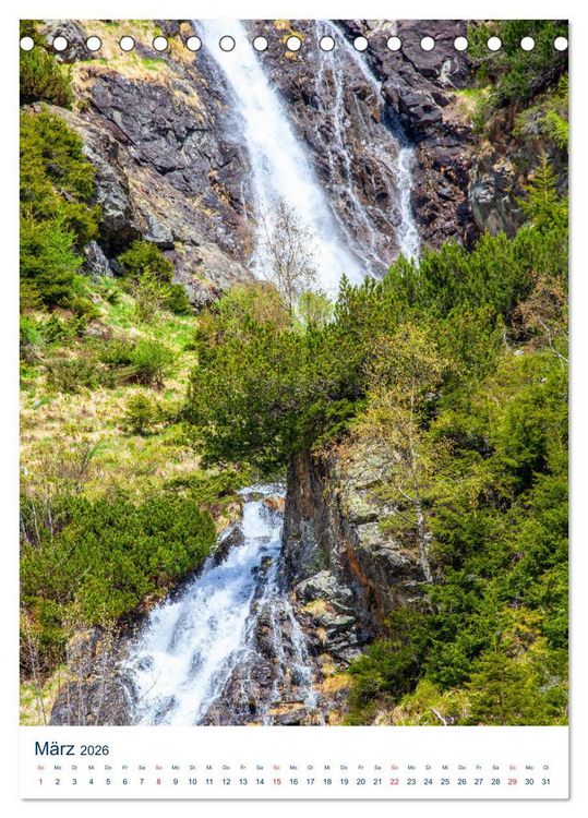 Produktbild: Sch&ouml;ner Wasserfall (Tischkalender 2026 DIN A5 hoch), CALVENDO Monatskalender