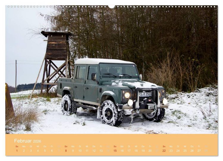 Produktbild: Defender f&uuml;r's Grobe (hochwertiger Premium Wandkalender 2026 DIN A2 quer), Kunstdruck in Hochglanz