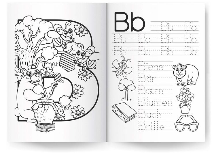 Produktbild: Alphabet-Lernbuch f&uuml;r Kinder von 4-7 Jahren