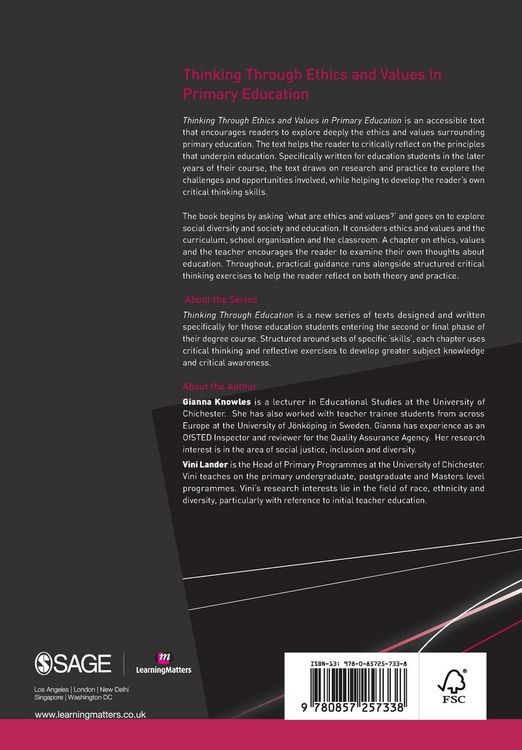 Produktbild: Thinking Through Ethics and Values in Primary Education