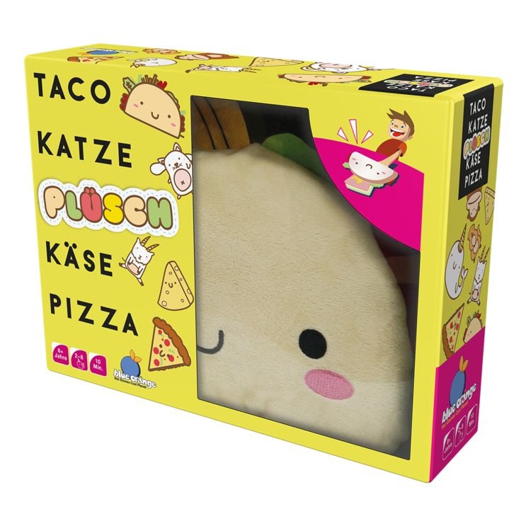 Produktbild: Blue Orange - Taco Katze: Pl&uuml;sch K&auml;se Pizza, Partyspiel