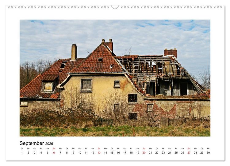 Produktbild: Verlassene Orte Ruhrgebiet (Wandkalender 2026 DIN A2 quer), CALVENDO Monatskalender