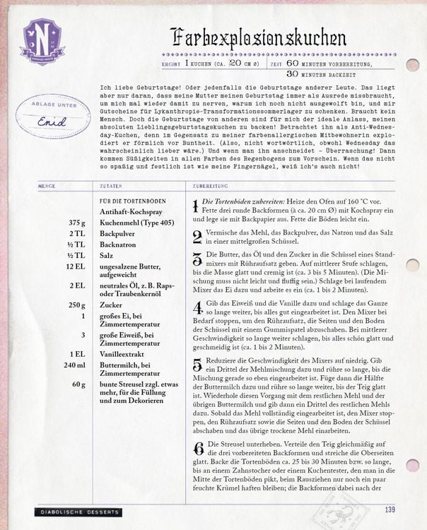 Produktbild: Das offizielle Wednesday-Kochbuch