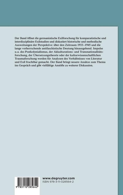 Produktbild: Literatur und Exil