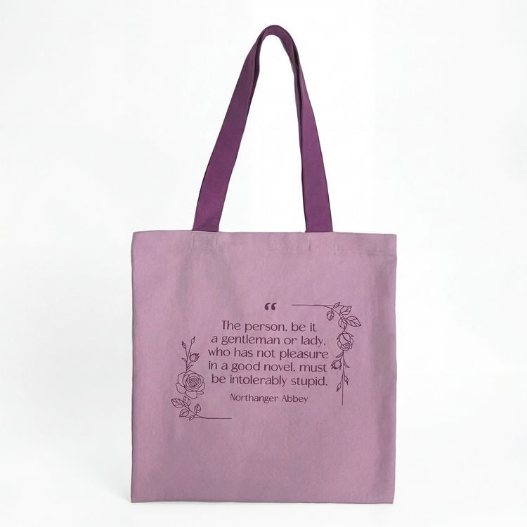 Produktbild: Baumwollbeutel berry Jane Austen