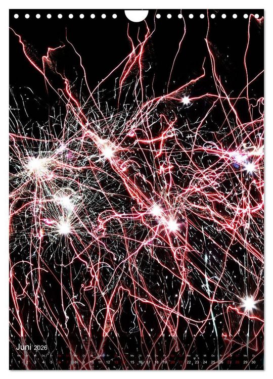 Produktbild: FEUERWERK - Lichtspiele (Wandkalender 2026 DIN A4 hoch), CALVENDO Monatskalender