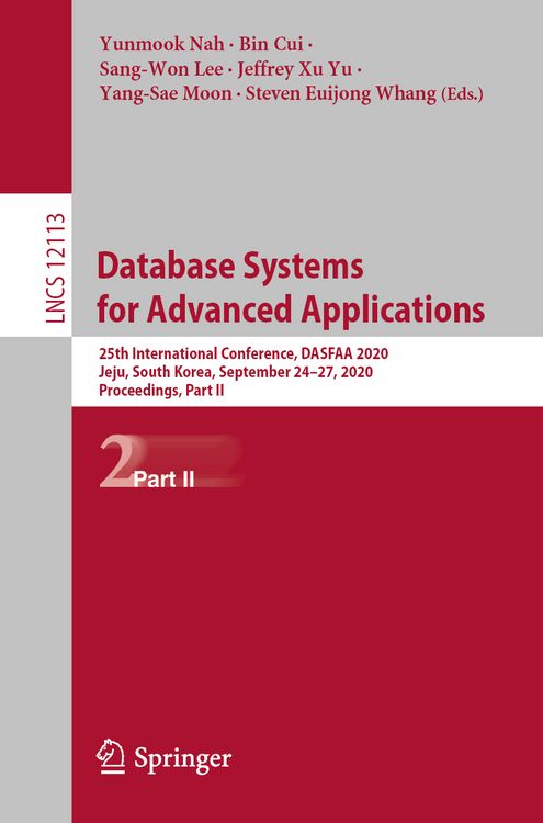 Produktbild: Database Systems for Advanced Applications