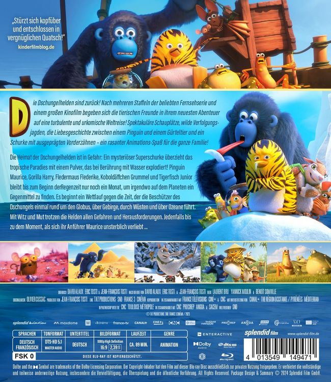 Produktbild: Die Dschungelhelden auf Weltreise