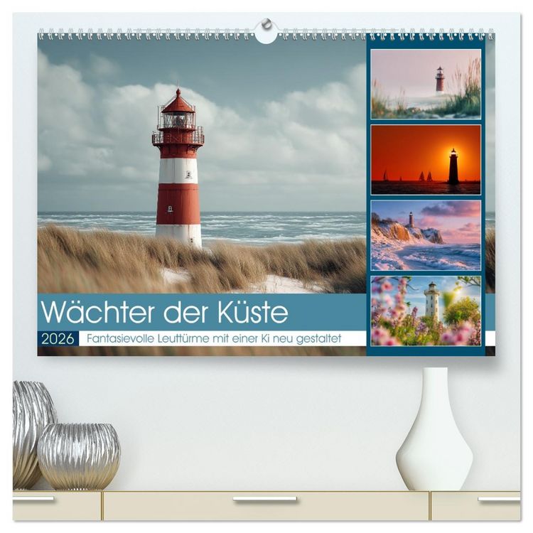 Produktbild: W&auml;chter der K&uuml;ste (hochwertiger Premium Wandkalender 2026 DIN A2 quer), Kunstdruck in Hochglanz