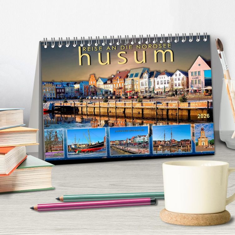 Produktbild: Reise an die Nordsee - Husum (Tischkalender 2026 DIN A5 quer), CALVENDO Monatskalender