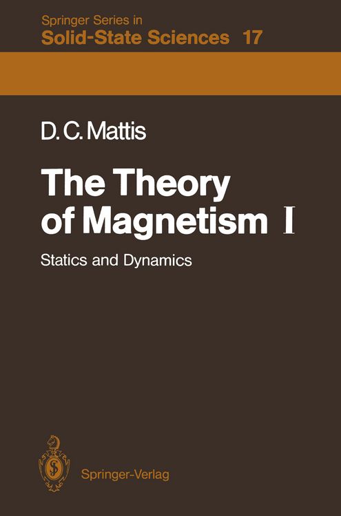 Produktbild: The Theory of Magnetism I