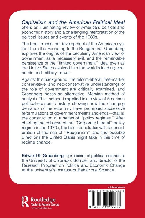Produktbild: Capitalism and the American Political Ideal