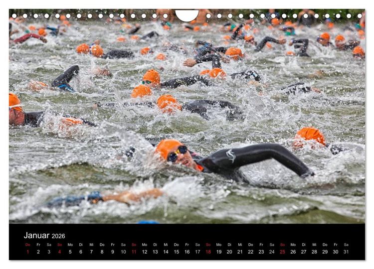 Produktbild: Fascination Triathlon (Wandkalender 2026 DIN A4 quer), CALVENDO Monatskalender