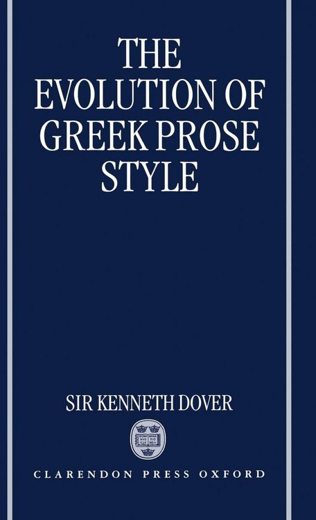 Produktbild: The Evolution of Greek Prose Style