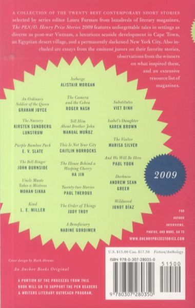 Produktbild: PEN/O. Henry Prize Stories 2009
