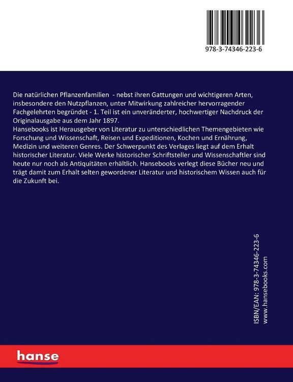 Produktbild: Die nat&uuml;rlichen Pflanzenfamilien