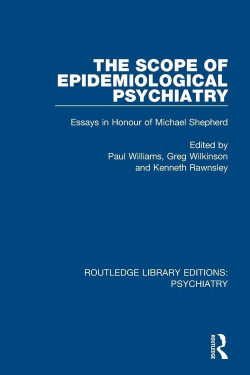 Produktbild: The Scope of Epidemiological Psychiatry